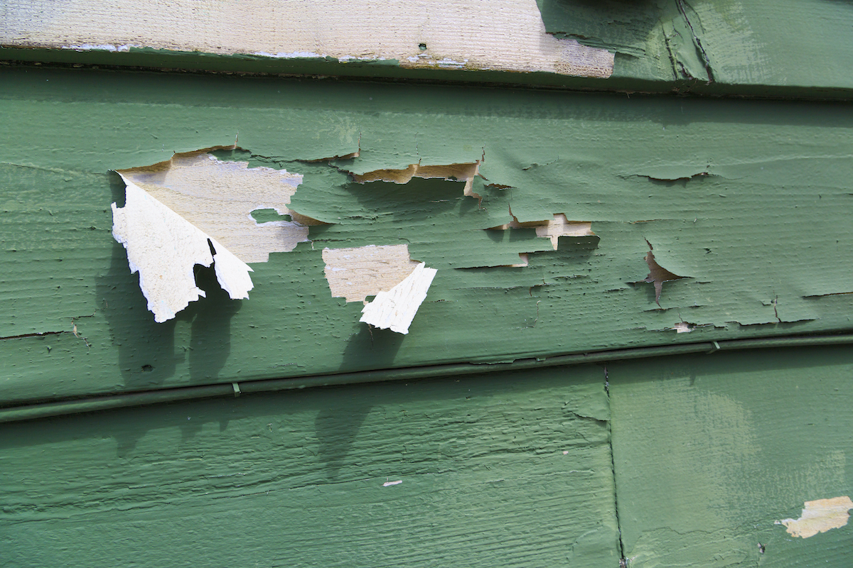 House exterior paint peeling off